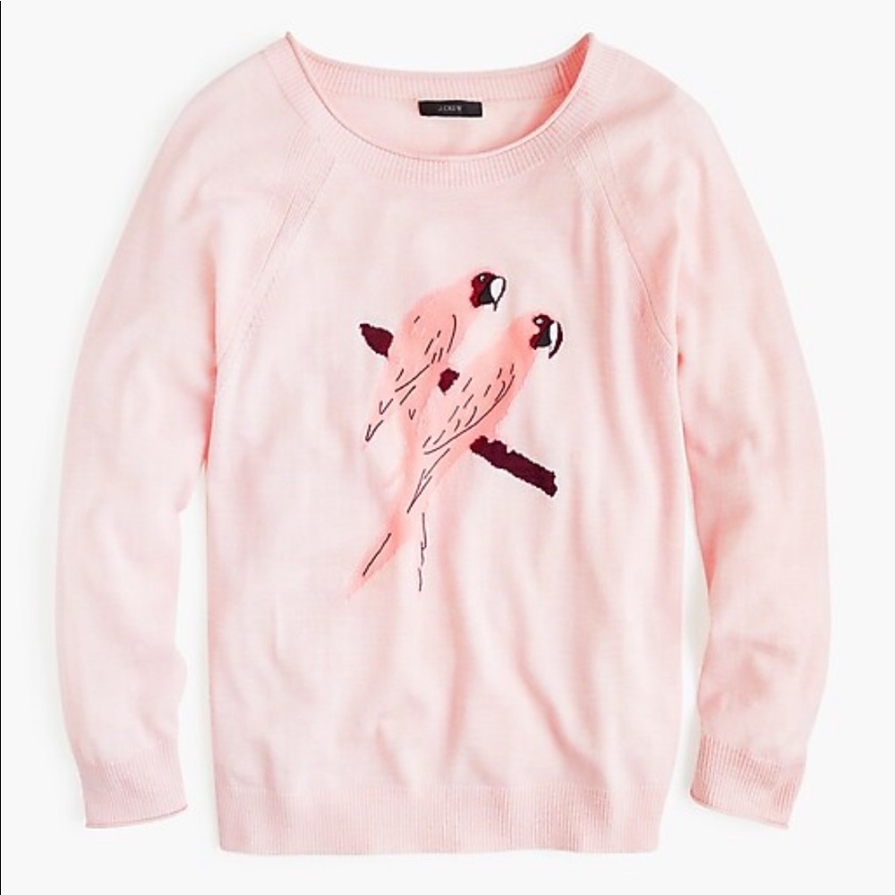 J. Crew Merino wool crewneck sweater in parrot